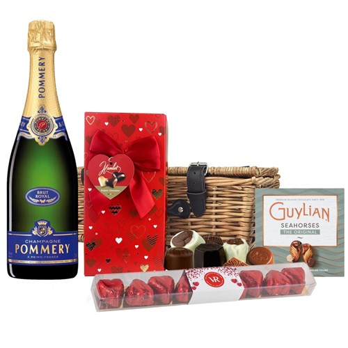 Pommery Brut Royal Champagne 75cl And Chocolate Love You Hamper